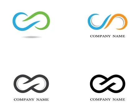 Infinity symbol vector icon illustration Stock Illustration