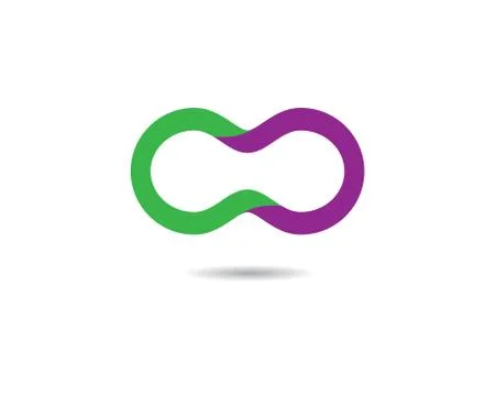 Infinity symbol vector icon illustration Stock Illustration