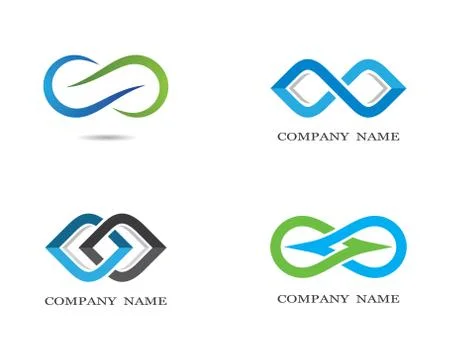 Infinity symbol vector icon illustration Stock Illustration
