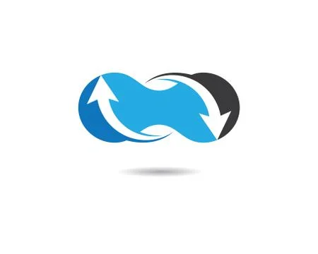 Infinity symbol vector icon illustration Stock Illustration