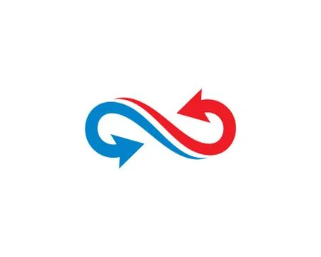 Infinity symbol vector icon illustration 스톡 일러스트