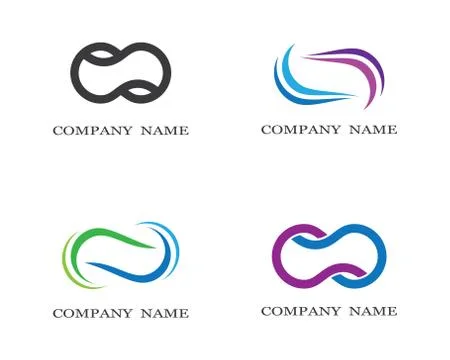 Infinity symbol vector icon illustration Stock Illustration