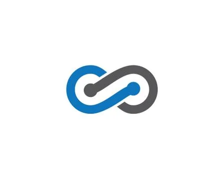 Infinity symbol vector icon illustration イラスト素材