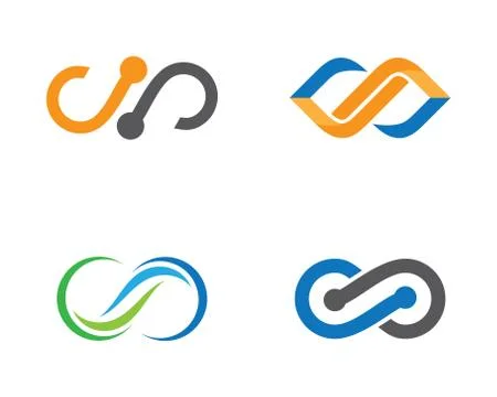Infinity symbol vector icon illustration Stock Illustration