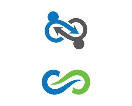 Infinity symbol vector icon illustration Stock Illustration