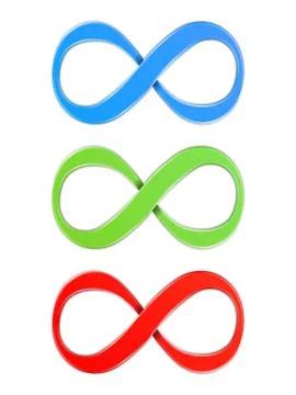 Infinity Symbols Stock Illustration