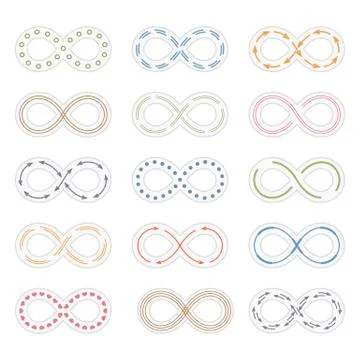 Infinity Symbols Illustrazione stock