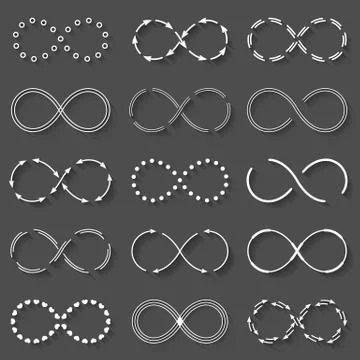 Infinity Symbols Illustrazione stock