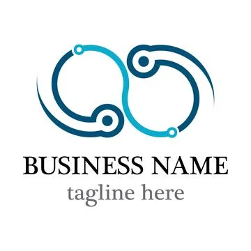 Infinity tech logo icon design Stock Illustration