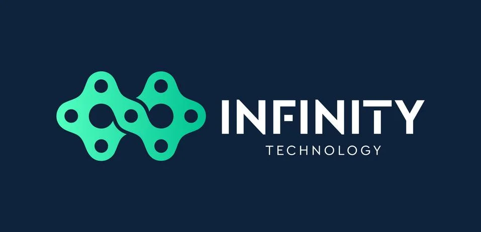 Infinity Tech logo vector template, Creative Infinity logo design concept. Stock Illustration