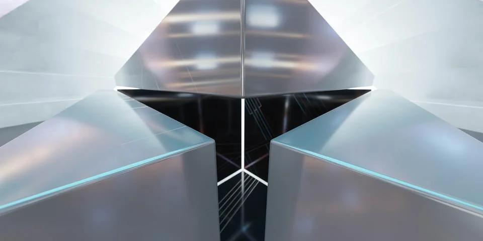 Infinity technology matrix abstract background 3d rendering illustration Stock Illustration