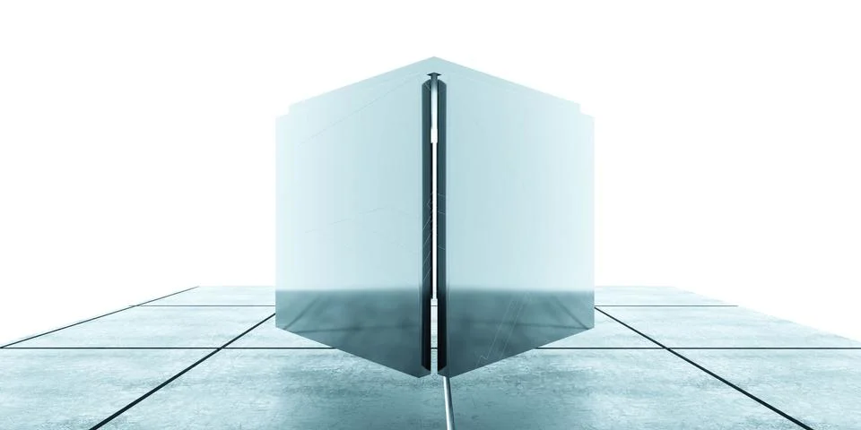 Infinity technology matrix abstract background 3d rendering illustration Stock Illustration