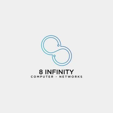Infinity technology network logo template vector illustration icon element Stock Illustration