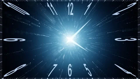 Infinity time clock looping animation Stock Footage 332815067