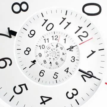 Infinity time spiral Stock Photos