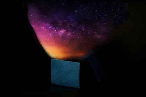 Infinity universe unlocking,Universe exploring Stock-Illustration