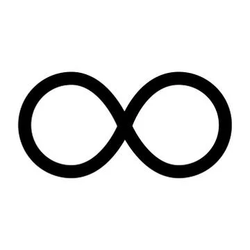 Infinity vector icon. Stock Illustration