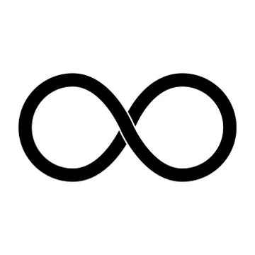 Infinity vector icon. Stock Illustration