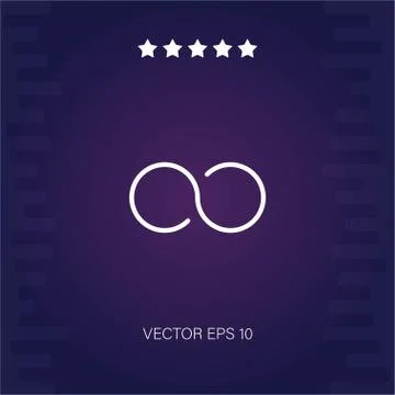 Infinity vector icon Stock Illustration