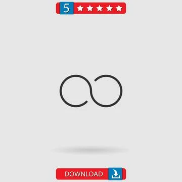 Infinity vector icon Stock Illustration
