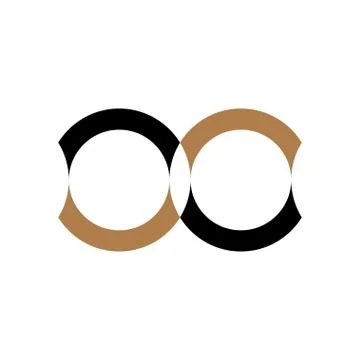 Infinity vector logo symbol on white background. Stock Illustration