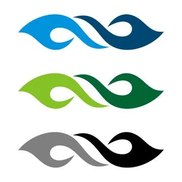 Infinity Wave vector Logo Template Illustration Design Illustration Design Stock Illustration