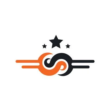 Infinity wing star  icon vector illustration design 스톡 일러스트