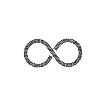 Infinity zip icon vector illustration design Illustrazione stock