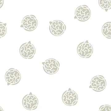 Inflammation of eye ophthalmology glyph vector seamless pattern Illustrazione stock