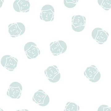 Inflammation of submandibular lymph nodes glyph seamless pattern Stock Illustration