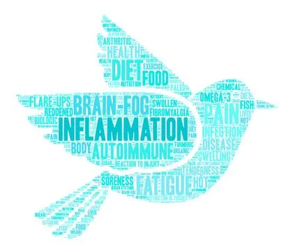 Inflammation Word Cloud Stock Illustration