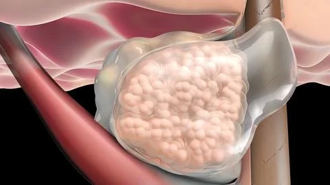 Inflammatory acne occurs when bacteria infect clogged or closed pores イラスト素材