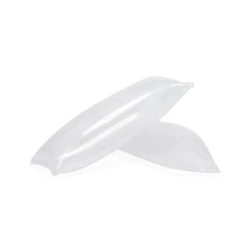 Inflatable air buffer plastic bags isolated on white background. Cushion Fotos Stock