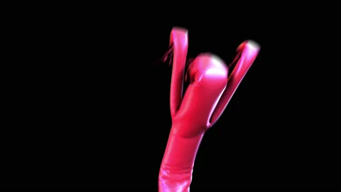 Inflatable air dancer waving his arms on a green screen Stock Footage 133215126