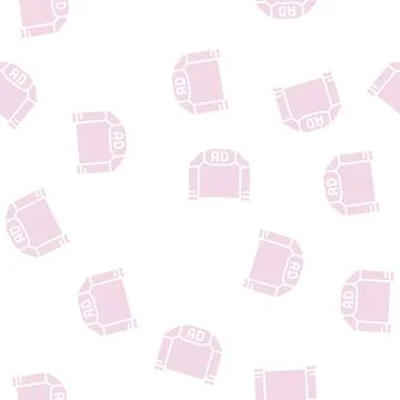 Inflatable archway glyph seamless pattern Stock Illustration
