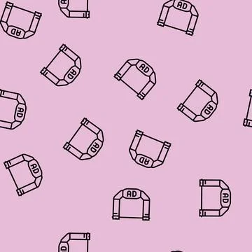 Inflatable archway line seamless pattern Stock Illustration