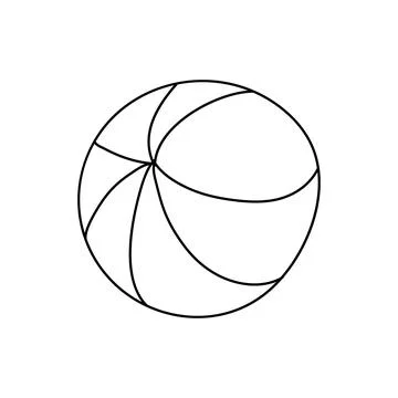 Inflatable ball doodle Stock Illustration