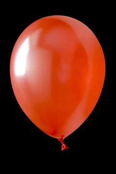 Inflatable balloon, on the black background 스톡 사진