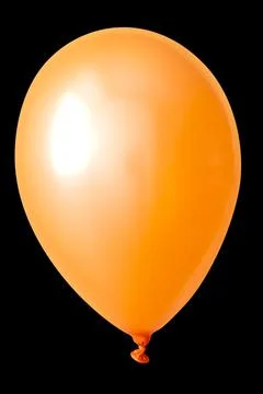 Inflatable balloon, on the black background 스톡 사진