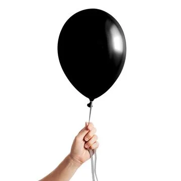 A Inflatable balloon in a hand on the white background Foto stock