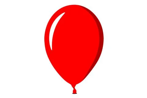 Inflatable balloon, on the white background Illustrazione stock