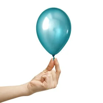 Inflatable balloon on the white Stock-Fotos