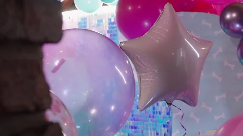 Inflatable balloons for birthday 4K Stock-Footage 172321827