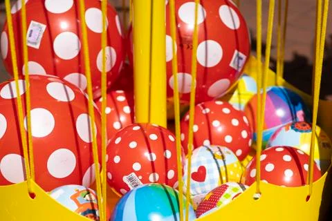 Inflatable balls Stock Photos