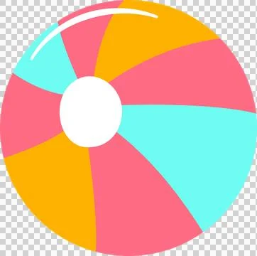 Inflatable beach ball Stock Illustration