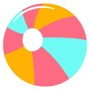 Inflatable beach ball Stock Illustration