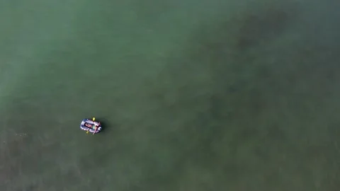 Inflatable boat Video stock 162025223