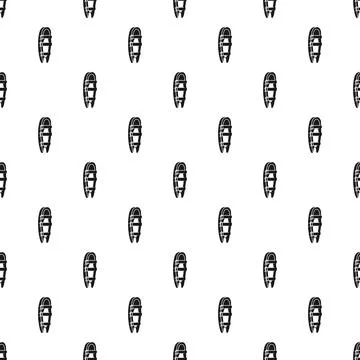 Inflatable boat pattern creating a seamless background design Stock Illustration