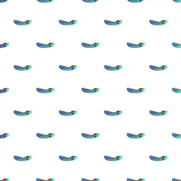 Inflatable boat pattern on white background for water sports Illustrazione stock