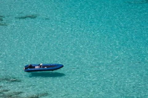 Inflatable boat Stock Photos